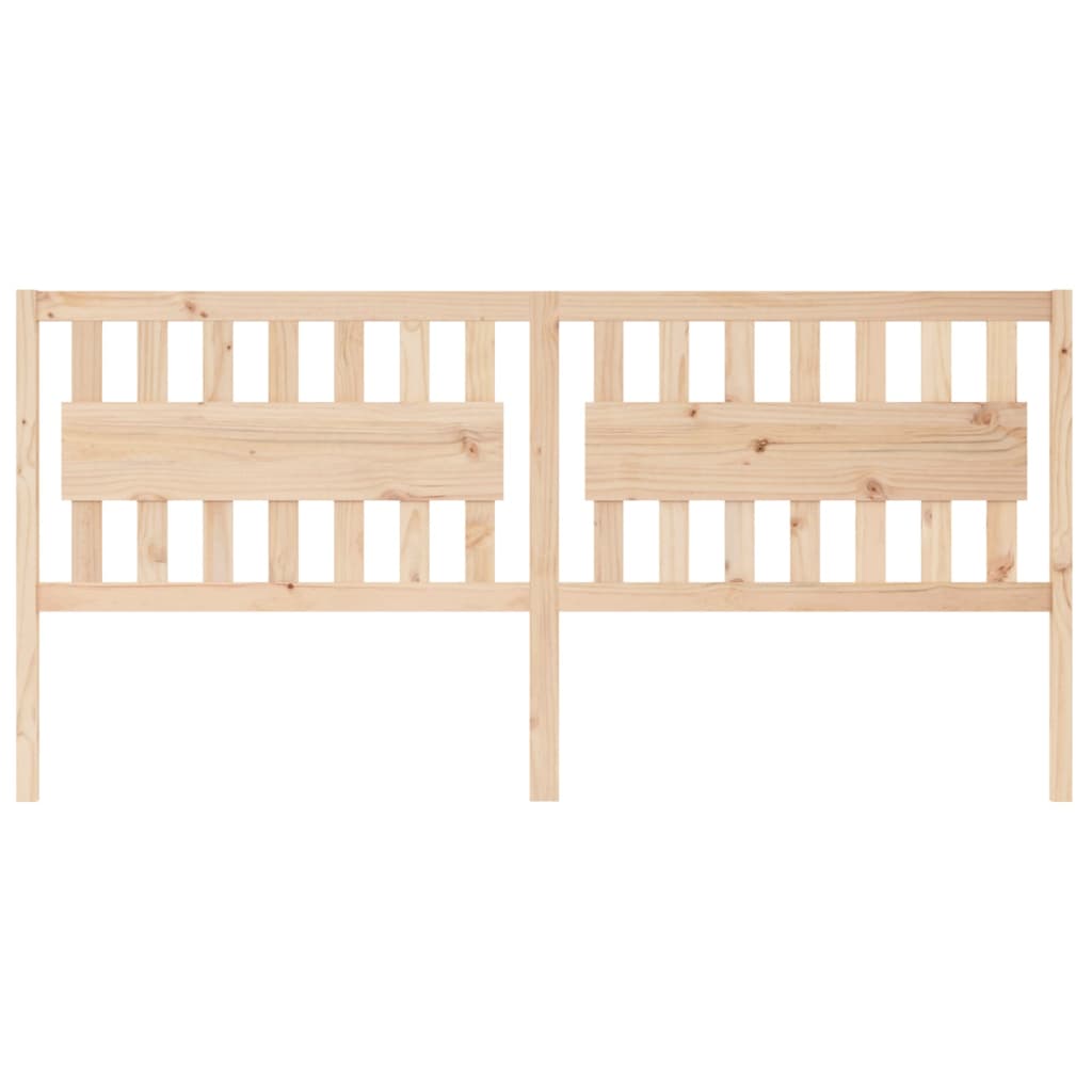 Solid Wood Pine Bed Headboard 205.5x4x100 cm - Elegant & Durable