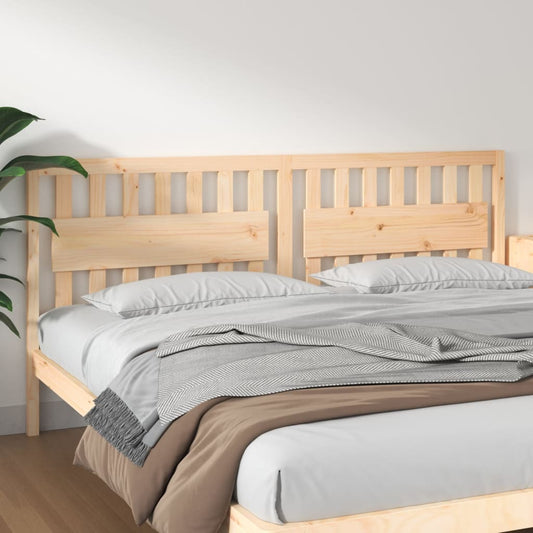 Solid Wood Pine Bed Headboard 205.5x4x100 cm - Elegant & Durable