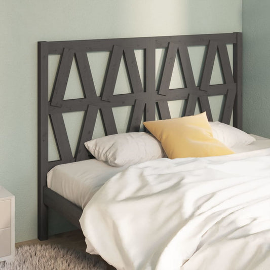 Solid Pine Grey Headboard - 146x4x100 cm - Elegant & Durable
