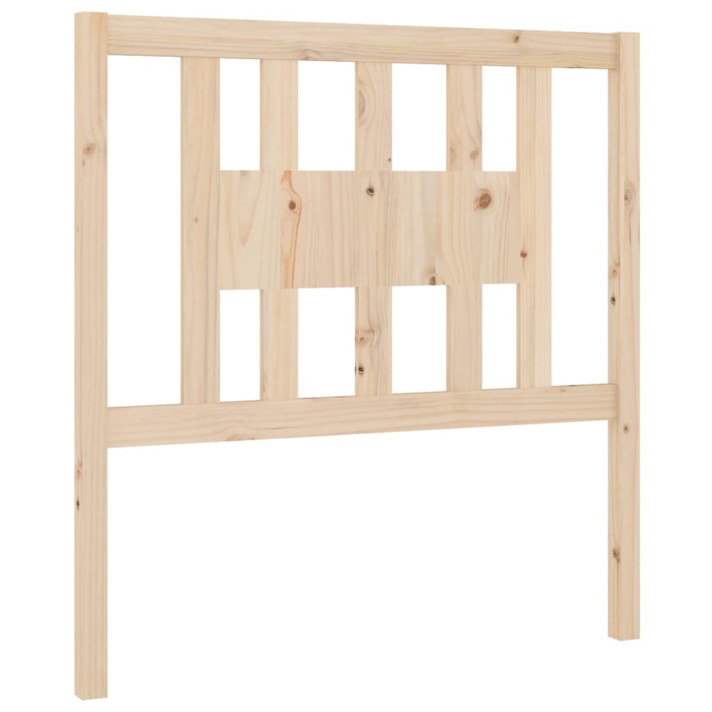 Solid Pine Wood Headboard 96x4x100 cm - Natural Finish