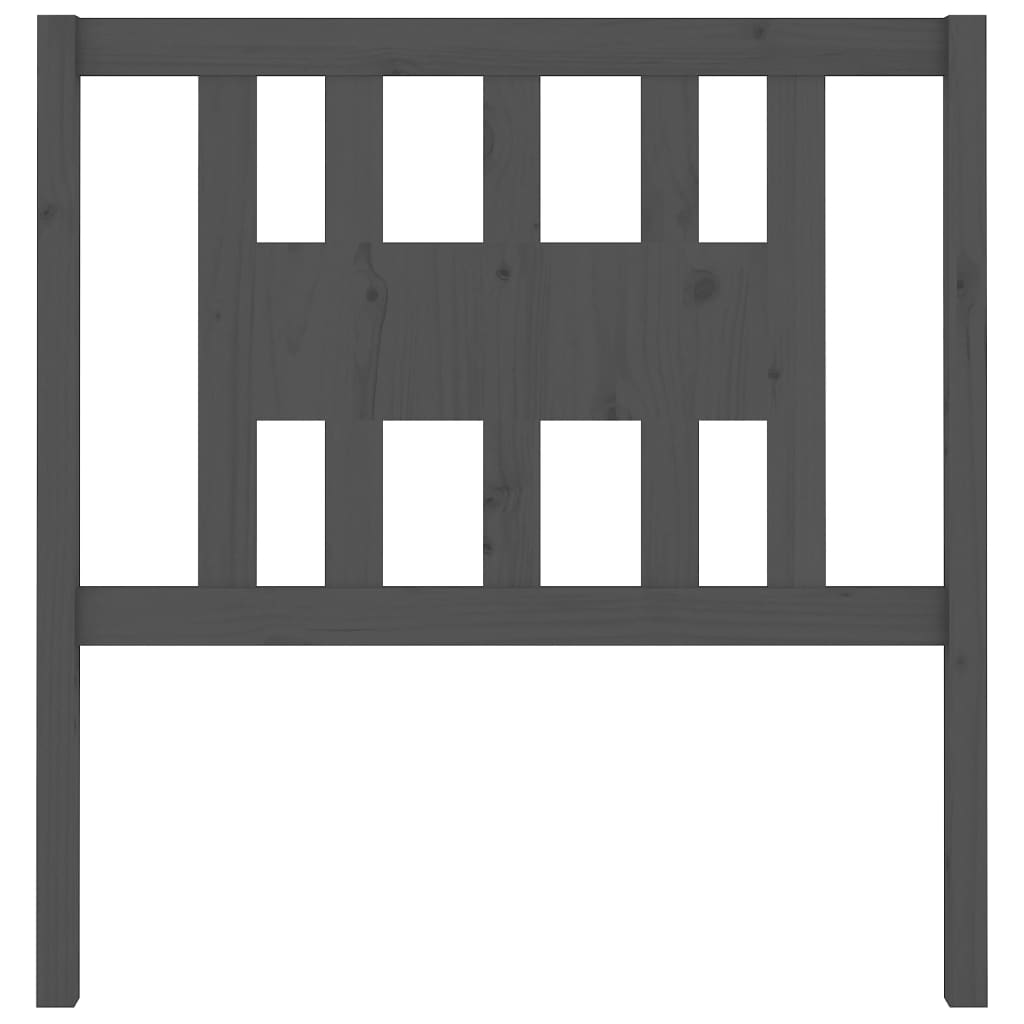 Solid Grey Pine Headboard - 106x4x100 cm - Stylish & Sturdy