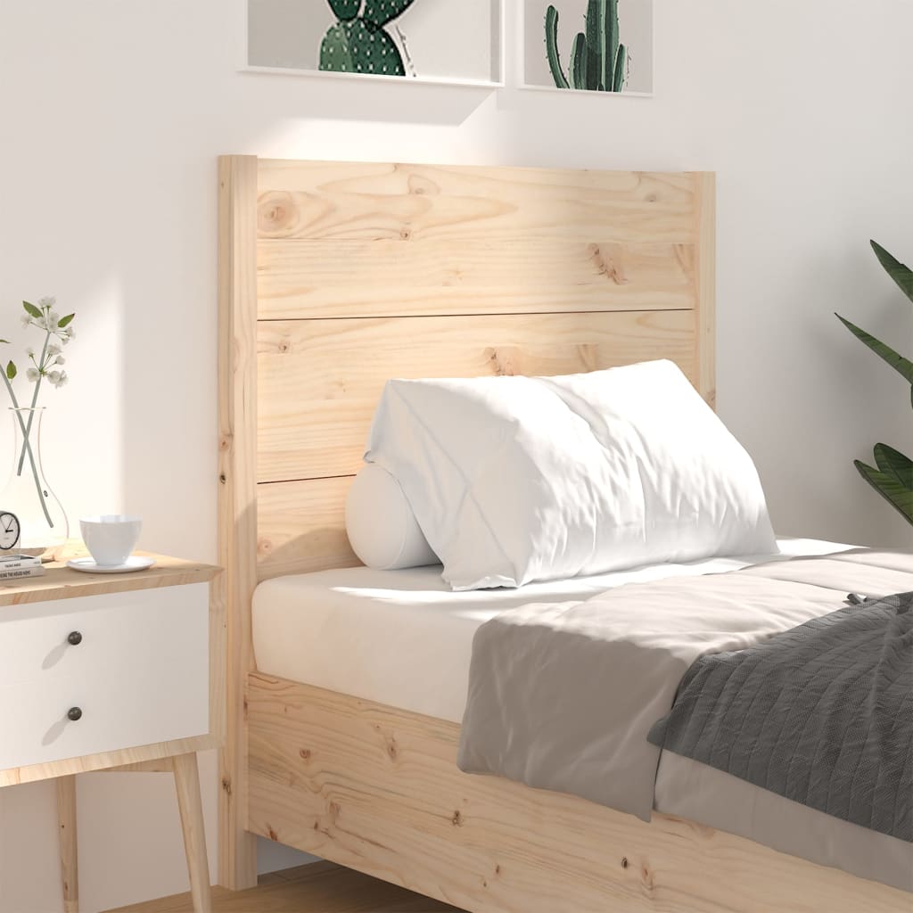 Solid Pine Wood Headboard, 106x4x100 cm - Elegant & Durable