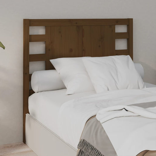 Solid Pine Headboard, Honey Brown, 81x4x100 cm, Durable Wood Design