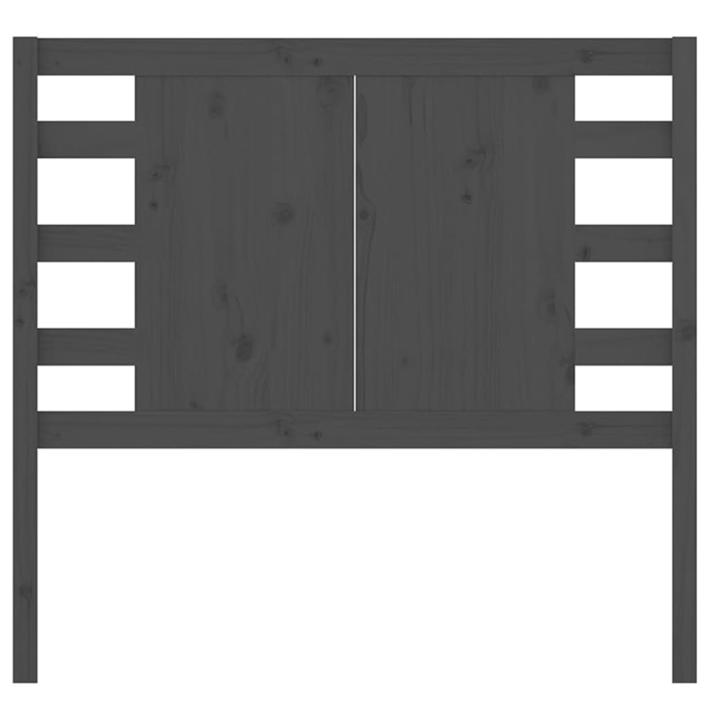 Solid Pine Grey Headboard 106x4x100 cm | Stylish & Durable