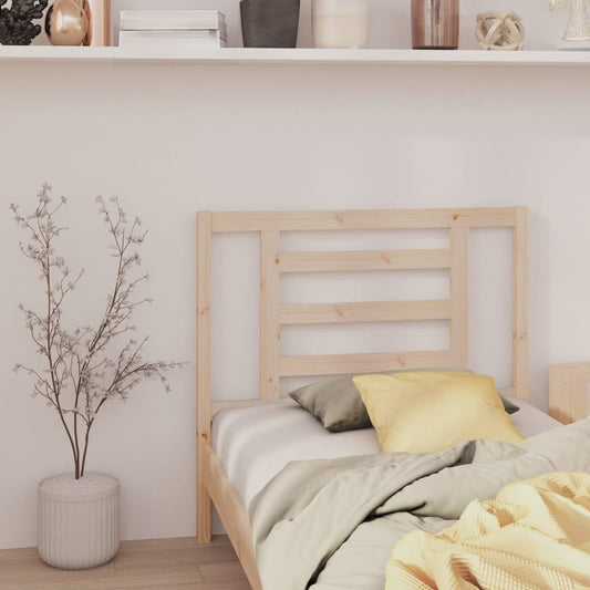 Solid Pine Wood Bed Headboard 96x4x100 cm – Rustic Elegance