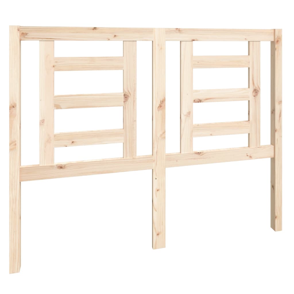Solid Pine Wood Bed Headboard, 126x4x100 cm, Durable & Stylish