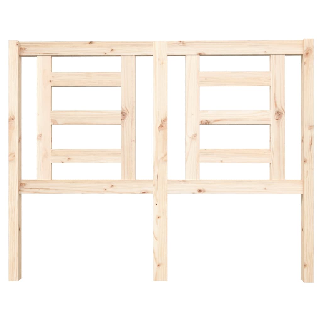 Solid Pine Wood Bed Headboard, 126x4x100 cm, Durable & Stylish