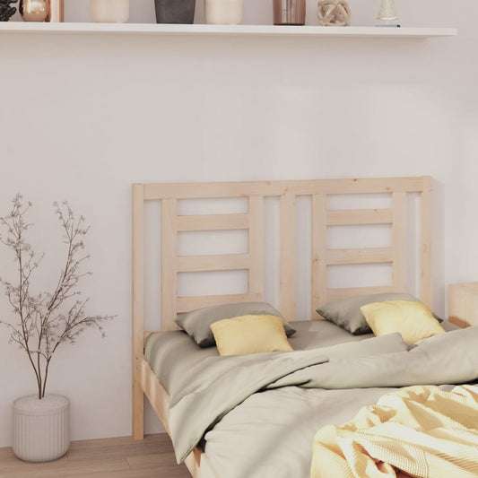 Solid Pine Wood Bed Headboard, 126x4x100 cm, Durable & Stylish