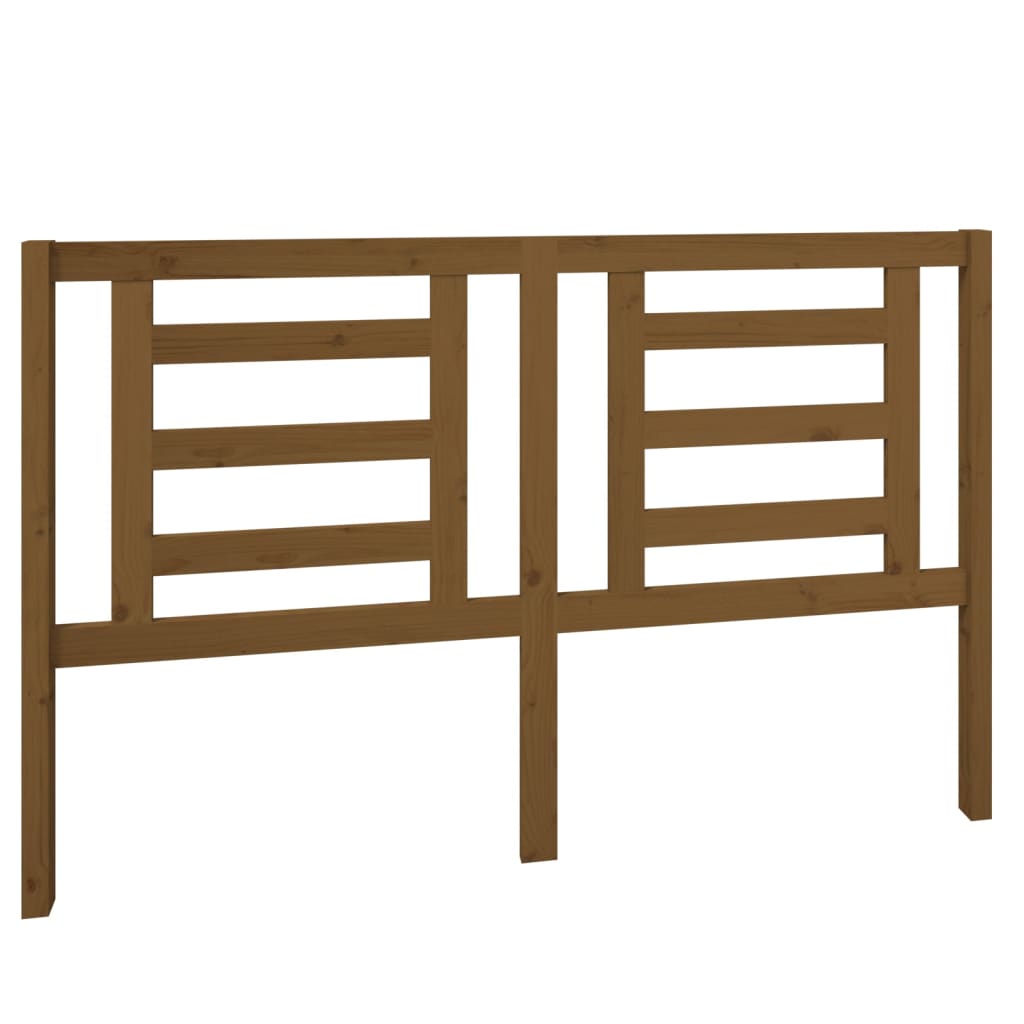 Solid Pine Wood Honey Brown Headboard 156x4x100 cm