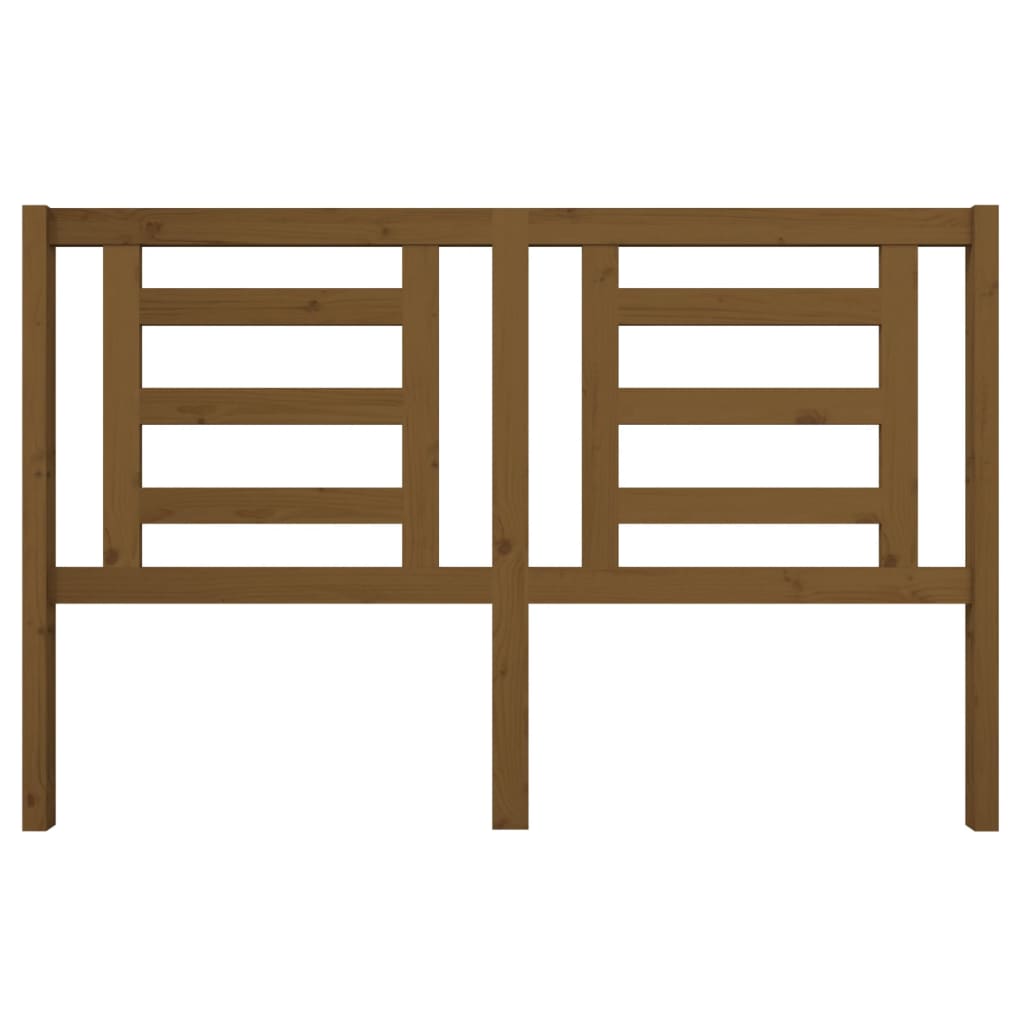 Solid Pine Wood Honey Brown Headboard 156x4x100 cm