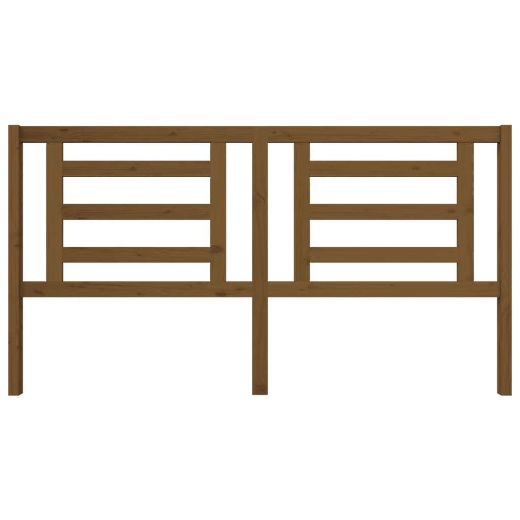 Solid Pine Wood Headboard, Honey Brown, 186x4x100 cm