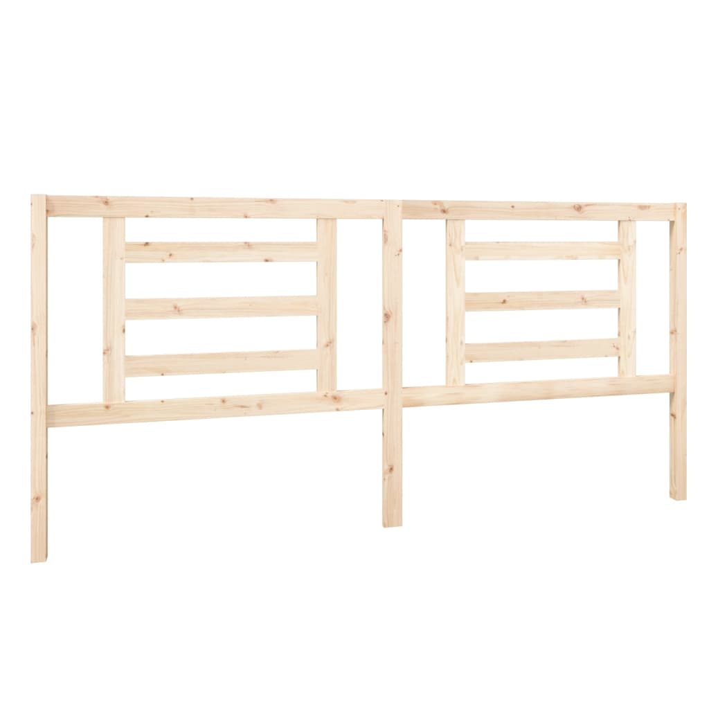 Solid Pine Wood Bed Headboard, 206x4x100 cm, Stylish & Durable
