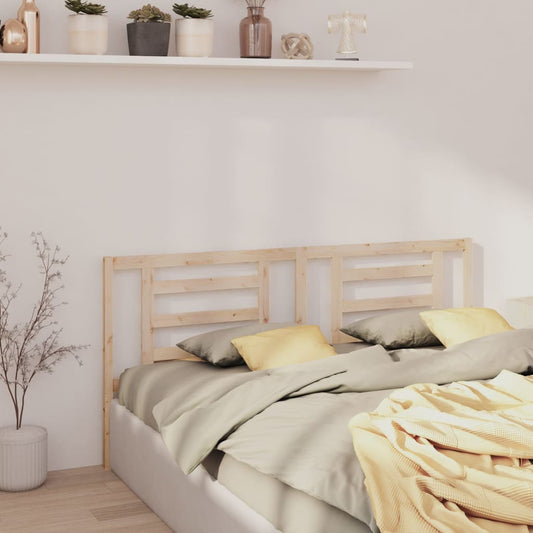 Solid Pine Wood Bed Headboard, 206x4x100 cm, Stylish & Durable