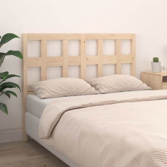 Solid Pine Wood Bed Headboard - 185.5x4x100 cm Rustic Elegance