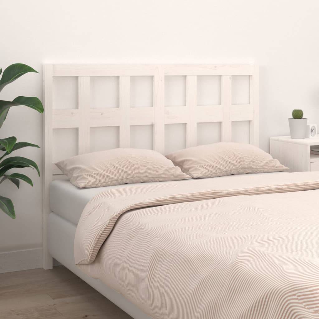 Solid Wood Pine Headboard - White, 185.5x4x100 cm