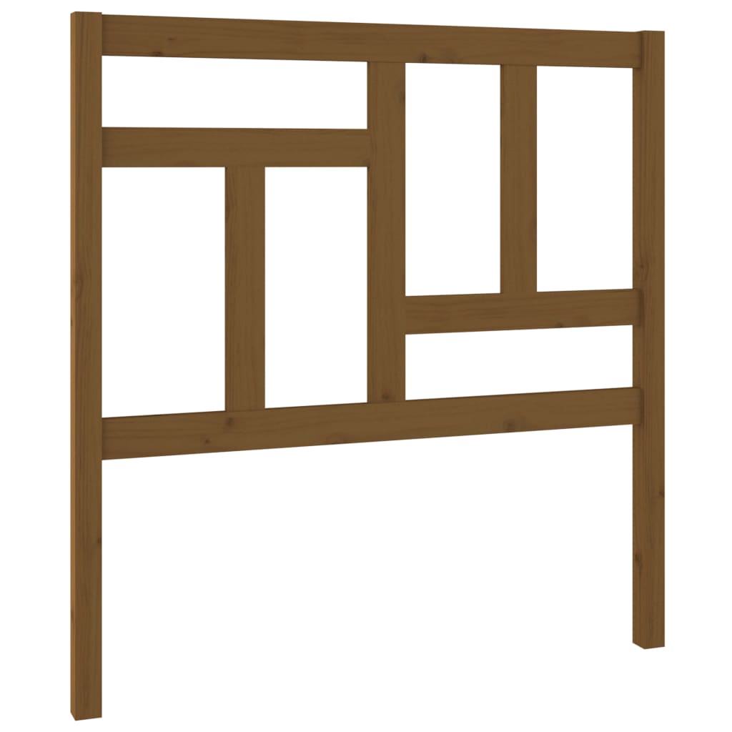 Solid Pine Bed Headboard in Honey Brown 80.5x4x100 cm