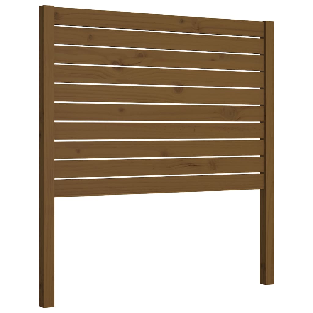Solid Pine Bed Headboard, Honey Brown, 106x4x100 cm