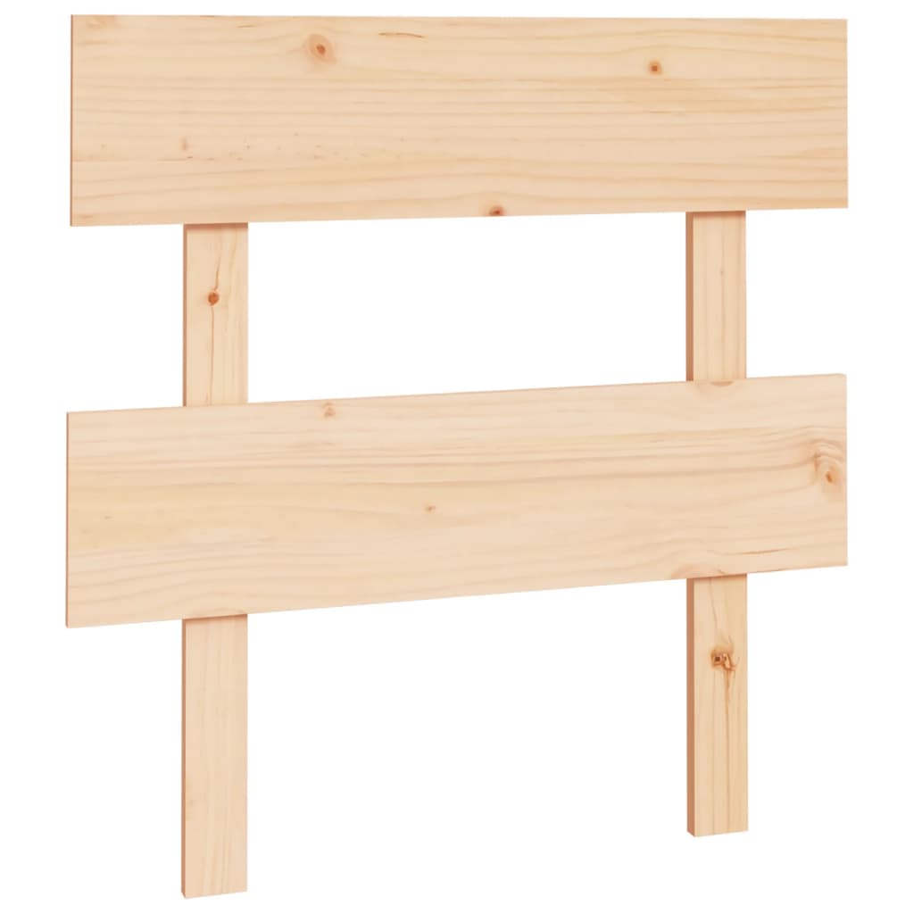 Solid Wood Pine Bed Headboard - 78.5x3x81 cm Sturdy Design