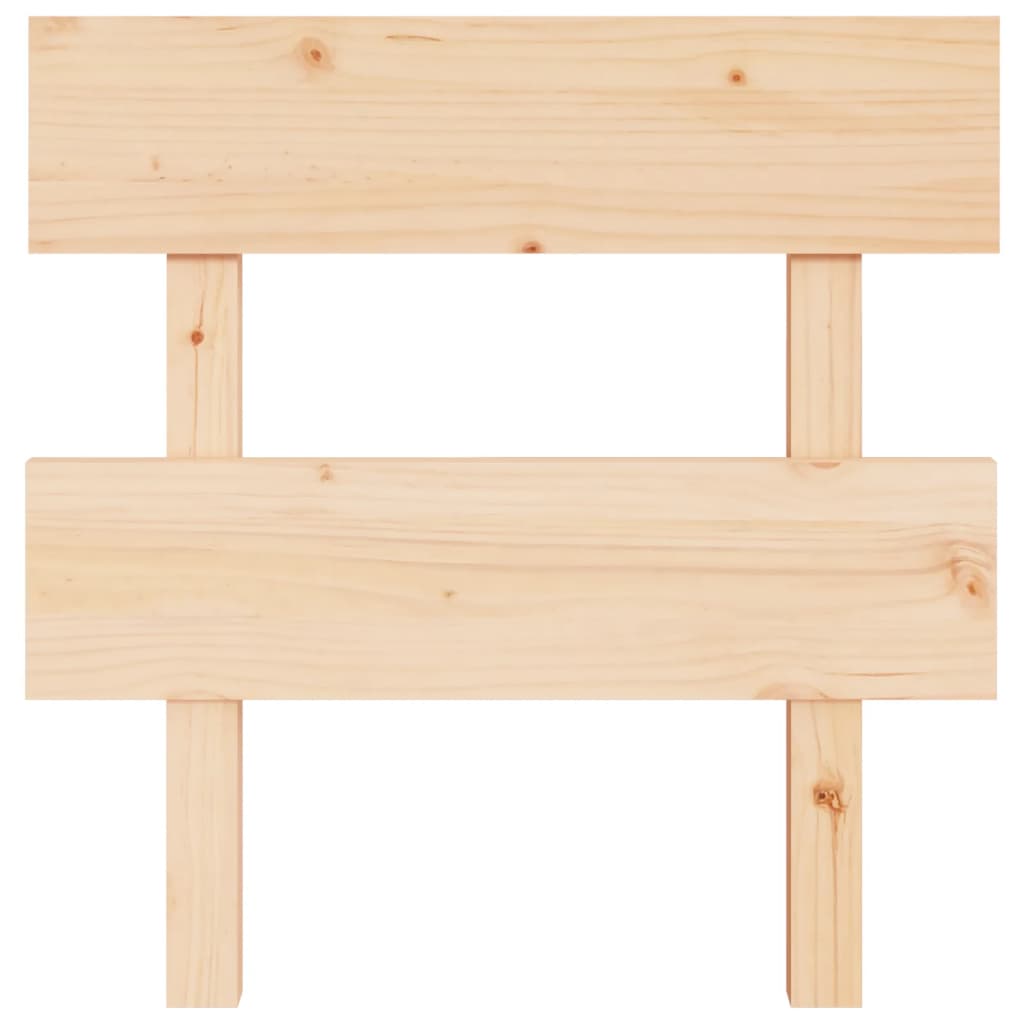 Solid Wood Pine Bed Headboard - 78.5x3x81 cm Sturdy Design