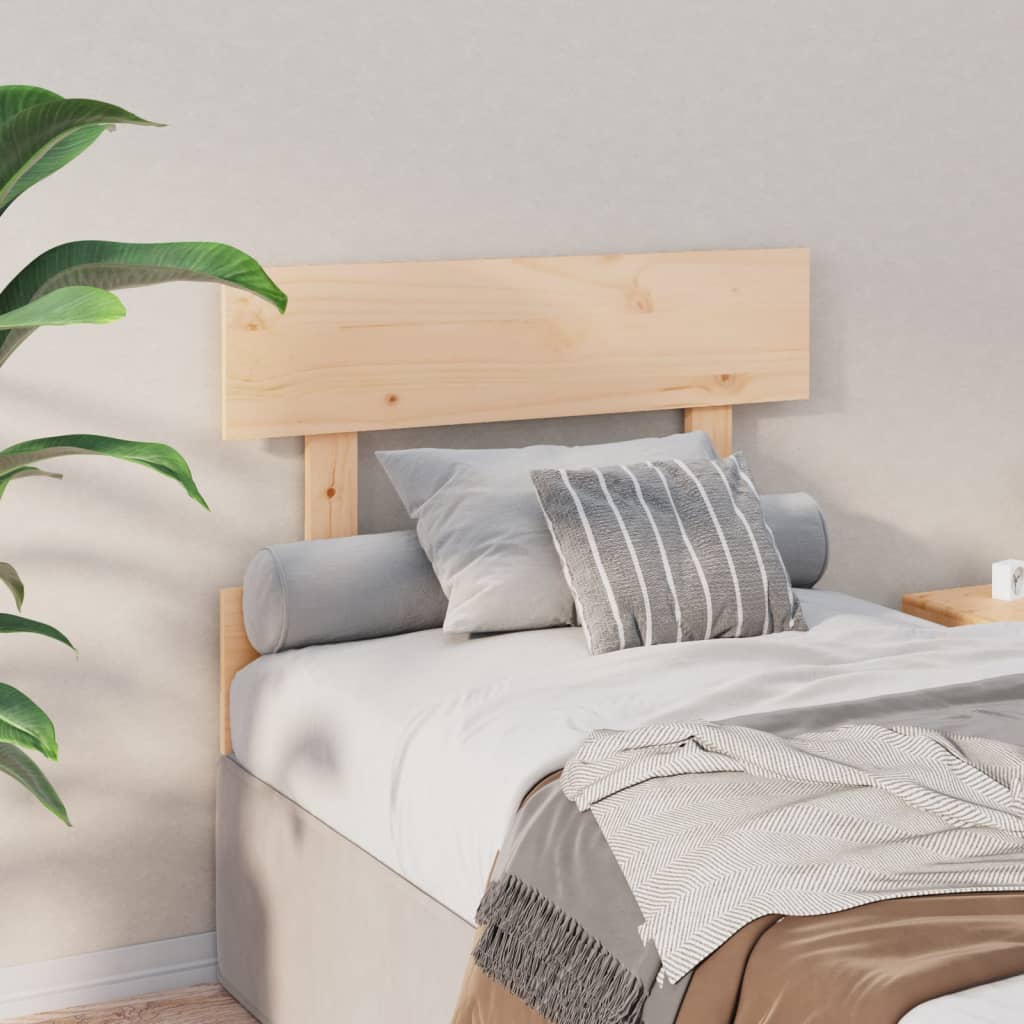 Solid Wood Pine Bed Headboard - 78.5x3x81 cm Sturdy Design