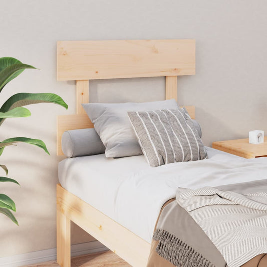 Solid Wood Pine Bed Headboard - 78.5x3x81 cm Sturdy Design