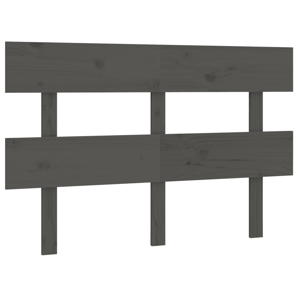 Solid Pine Grey Bed Headboard 138x3x81 cm - Stylish & Durable