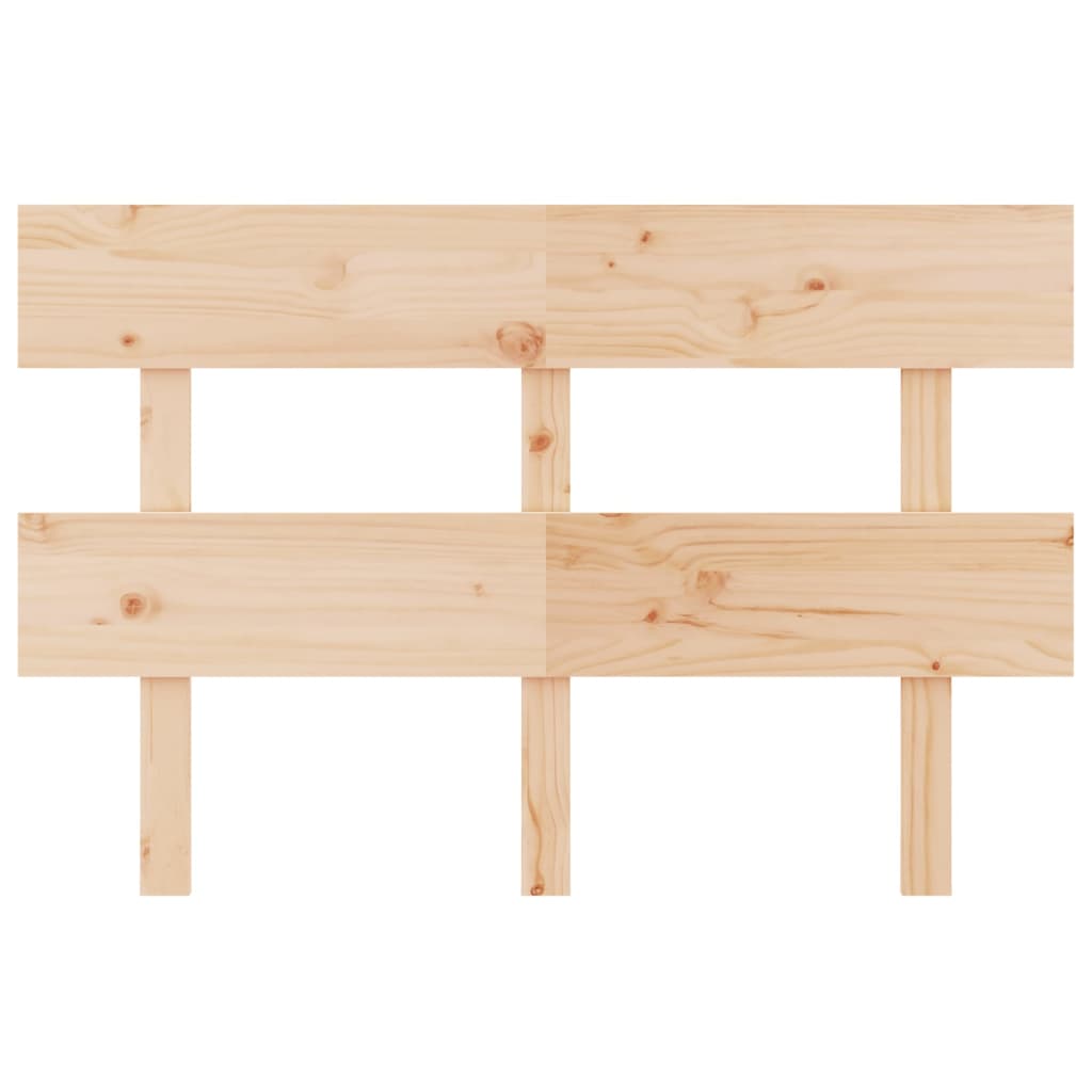 Solid Pine Wood Bed Headboard - 144x3x81 cm Durable Design