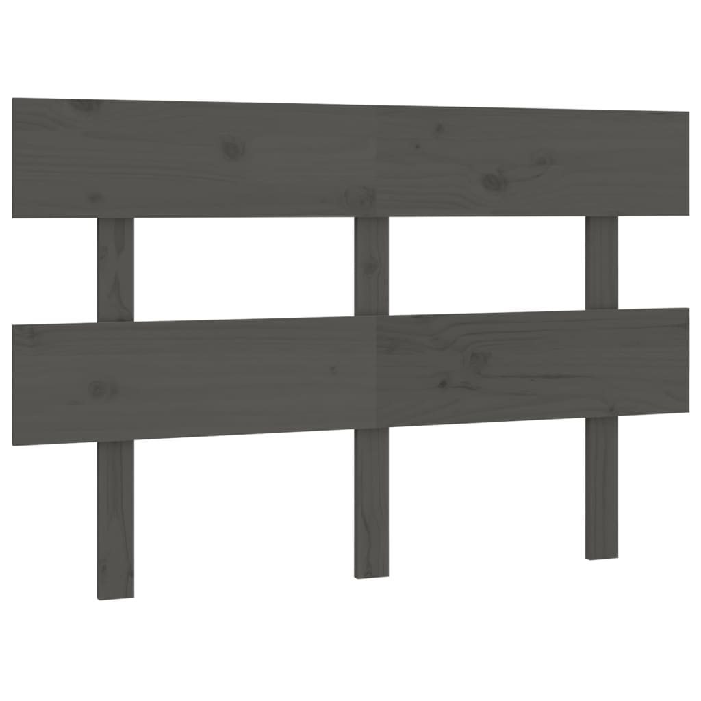 Solid Pine Grey Bed Headboard 144x3x81 cm | Stylish & Durable