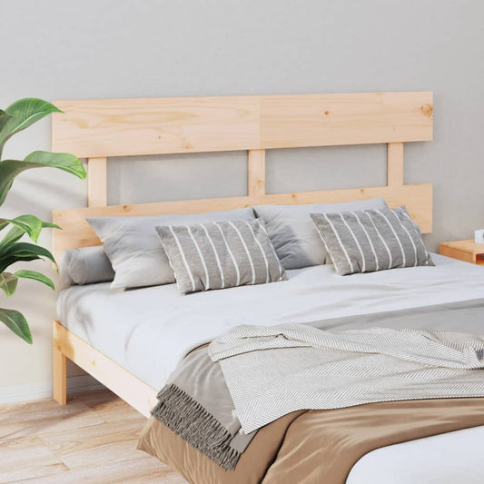 Solid Pine Wood Bed Headboard 154x3x81 cm - Natural Elegance
