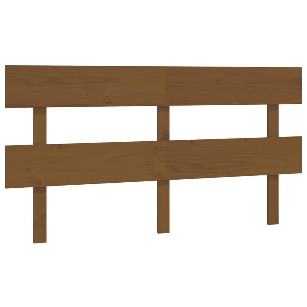 Solid Wood Pine Headboard, Honey Brown, 154x3x81 cm