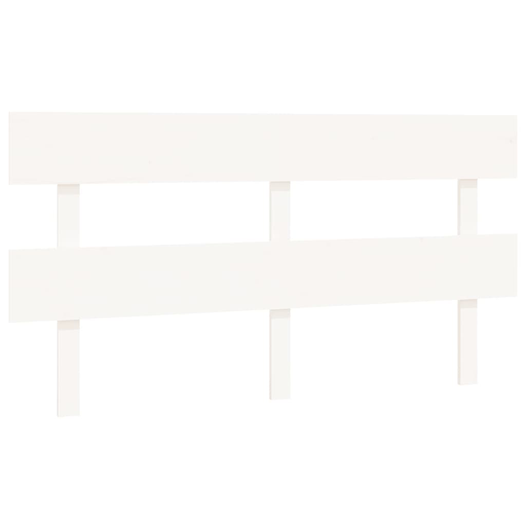 Solid Wood Pine Bed Headboard, White, 164x3x81 cm