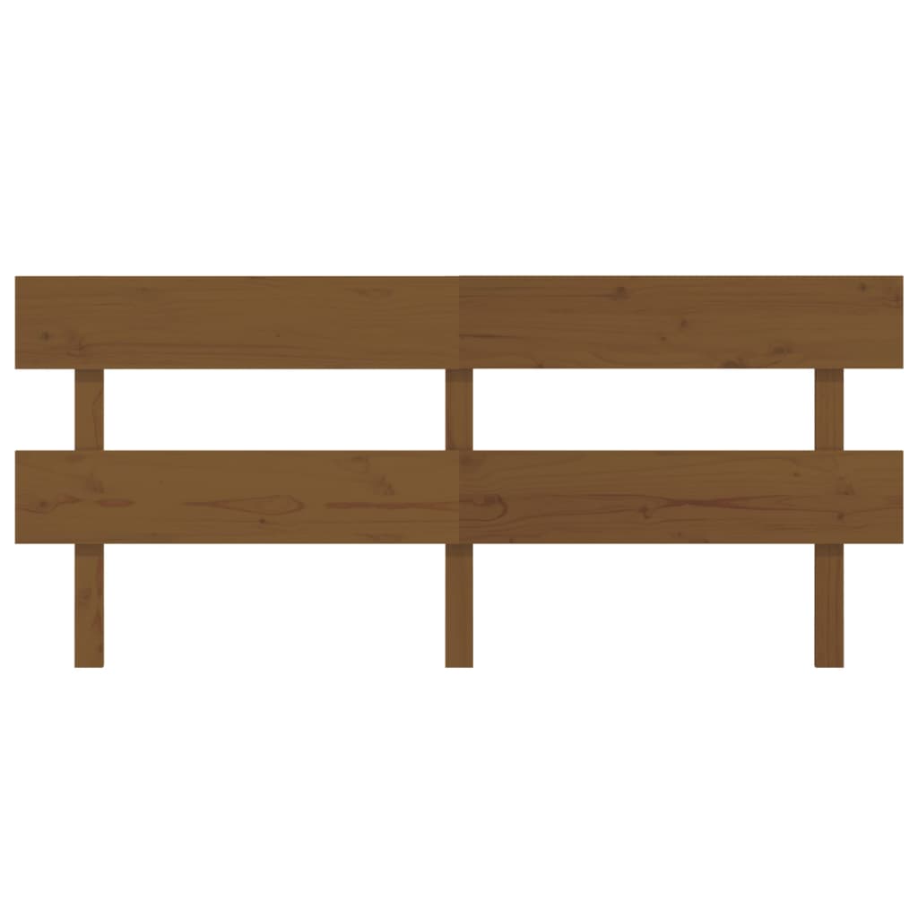 Solid Pine Headboard, Honey Brown, 184x3x81 cm - Elegant Design
