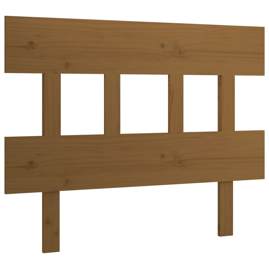Solid Wood Pine Headboard, Honey Brown, 93.5x3x81 cm