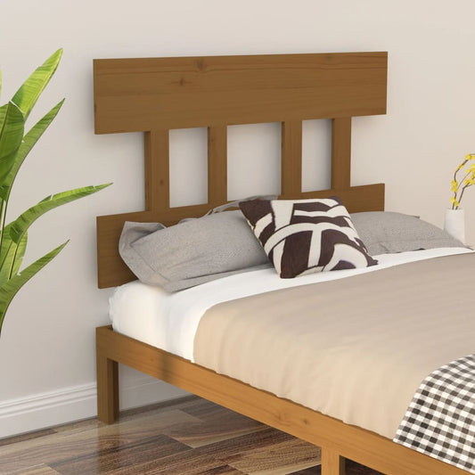 Solid Wood Pine Headboard, Honey Brown, 93.5x3x81 cm