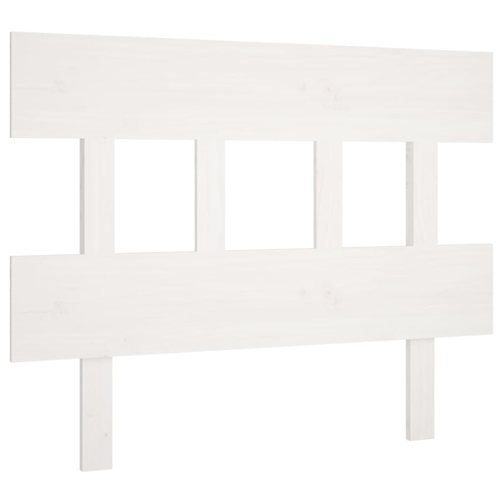 Solid Pine Wood Headboard, White, 103.5x3x81 cm - Stylish Bedroom Décor