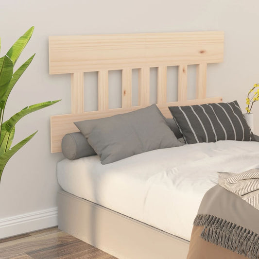 Solid Pine Wood Bed Headboard - 123.5x3x81 cm