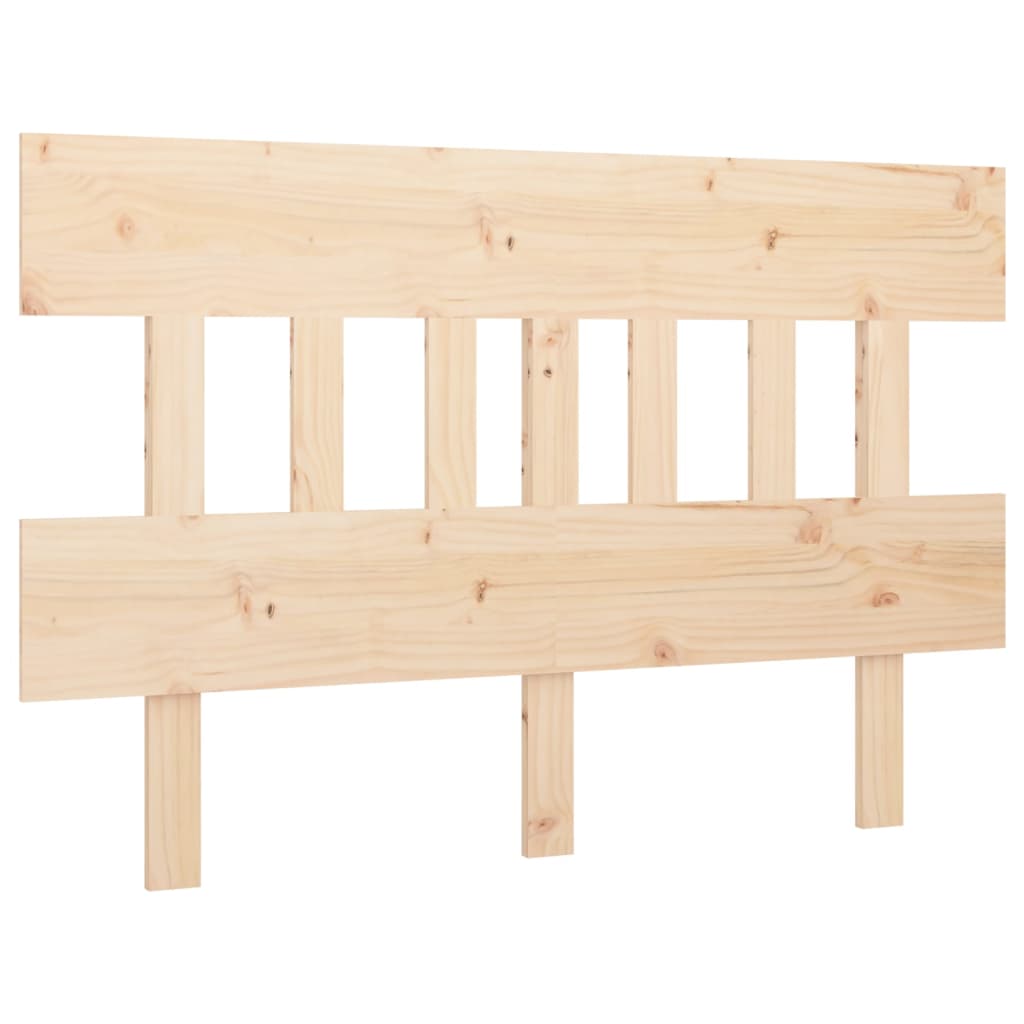 Solid Pine Wood Bed Headboard 183.5x3x81 cm - Natural Finish