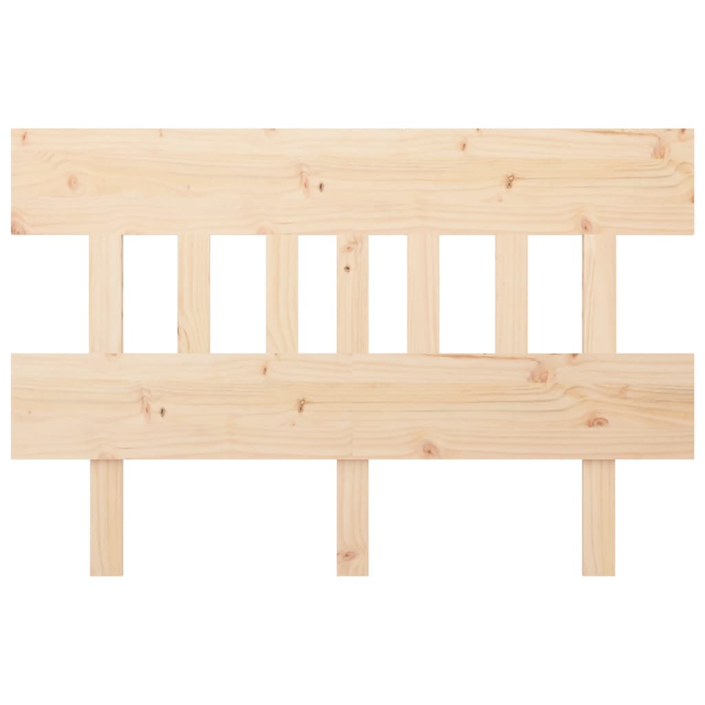 Solid Pine Wood Bed Headboard 183.5x3x81 cm - Natural Finish