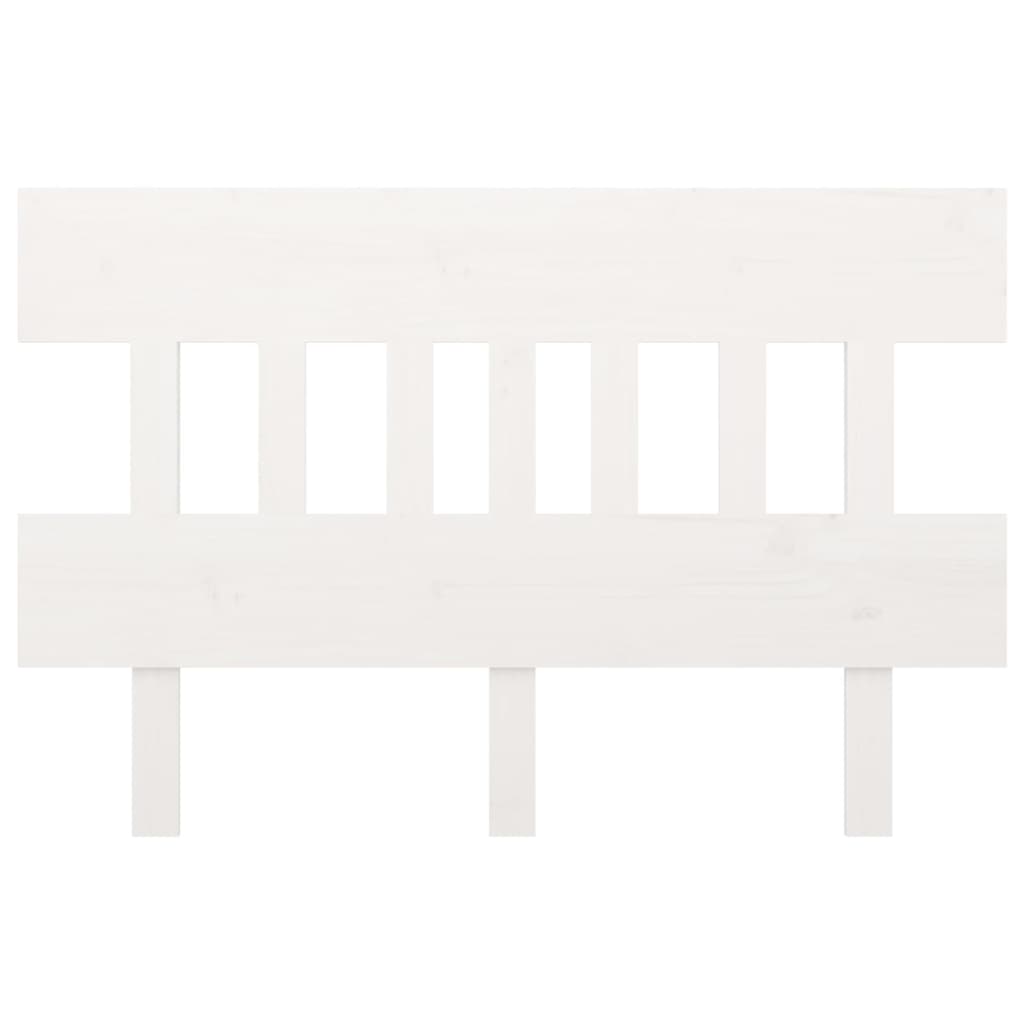 Solid Pine White Bed Headboard - 183.5x3x81 cm