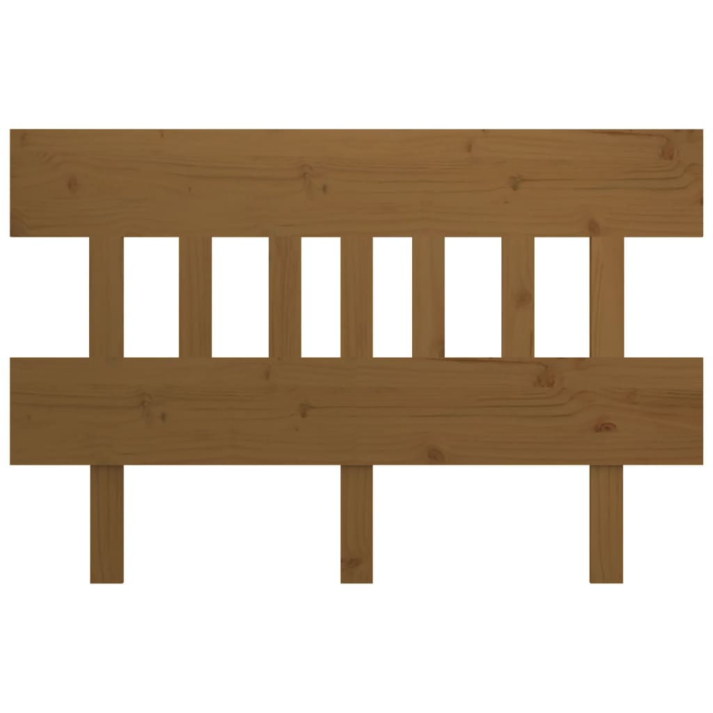 Solid Pine Wood Bed Headboard, Honey Brown, 183.5x3x81 cm