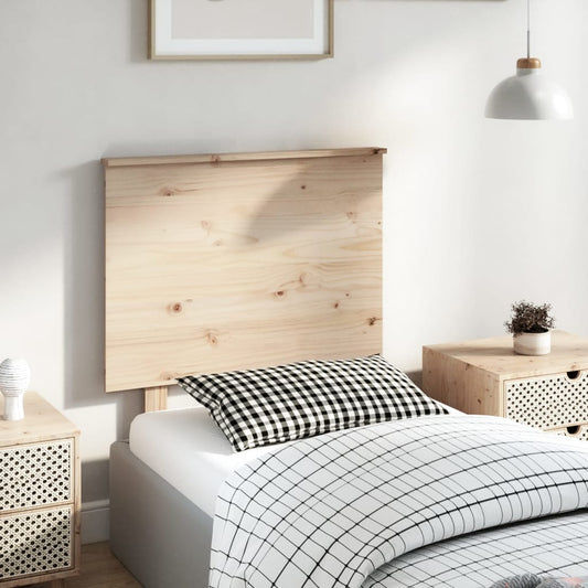 Solid Pine Wood Bed Headboard 79x6x82.5 cm - Elegant & Durable