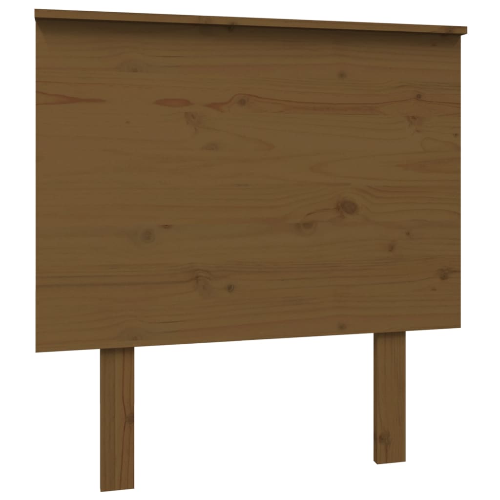 Solid Wood Pine Bed Headboard, Honey Brown, 79x6x82.5 cm