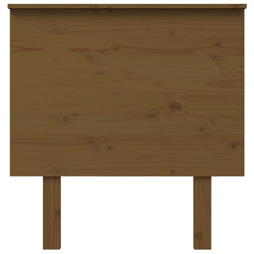 Solid Wood Pine Bed Headboard, Honey Brown, 79x6x82.5 cm