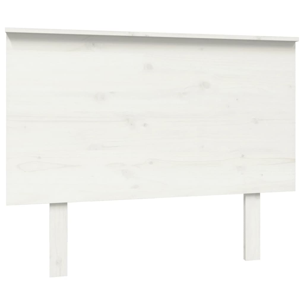 Solid Pine Wood White Headboard, 104x6x82.5 cm