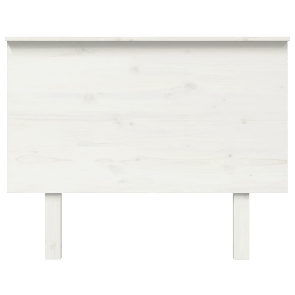 Solid Pine Wood White Headboard, 104x6x82.5 cm