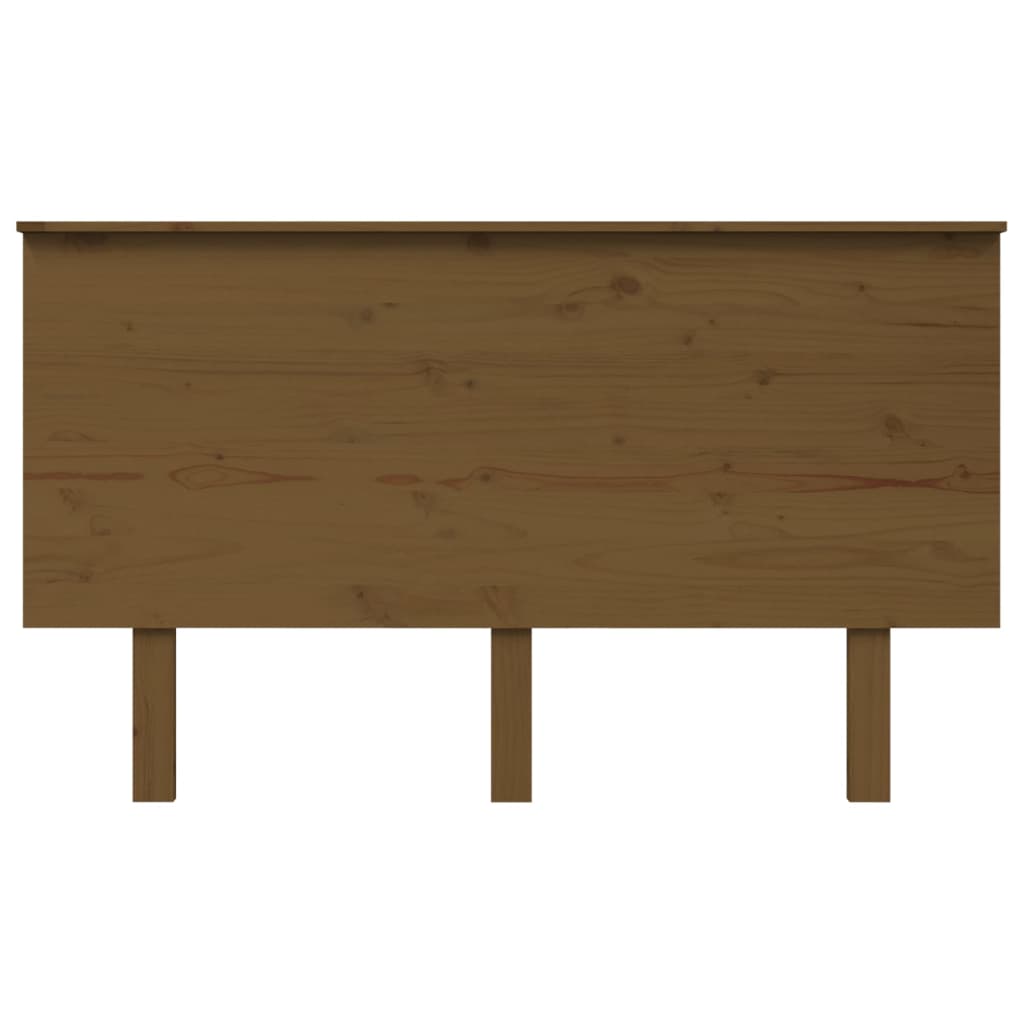 Solid Pine Bed Headboard, Honey Brown, 139x6x82.5 cm