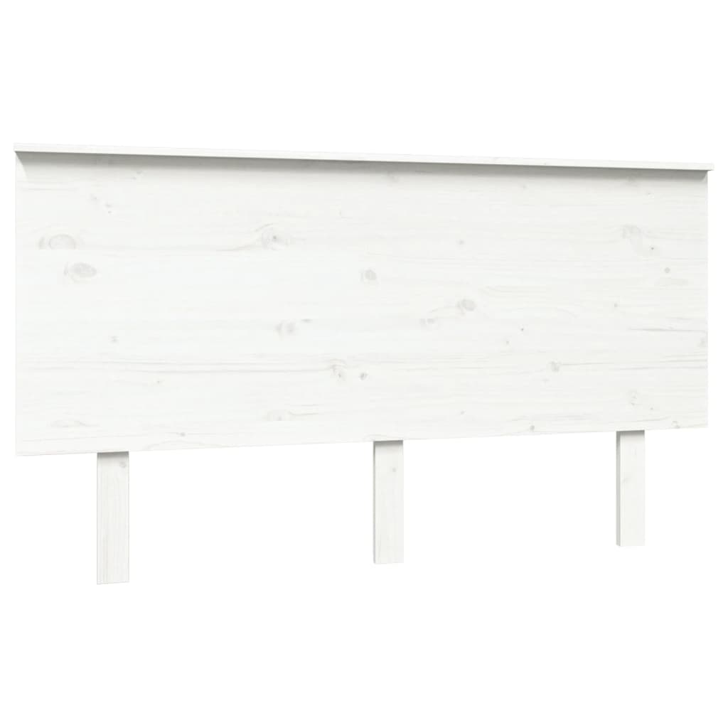 Solid Pine Bed Headboard, White, 144x6x82.5 cm - Elegant & Durable