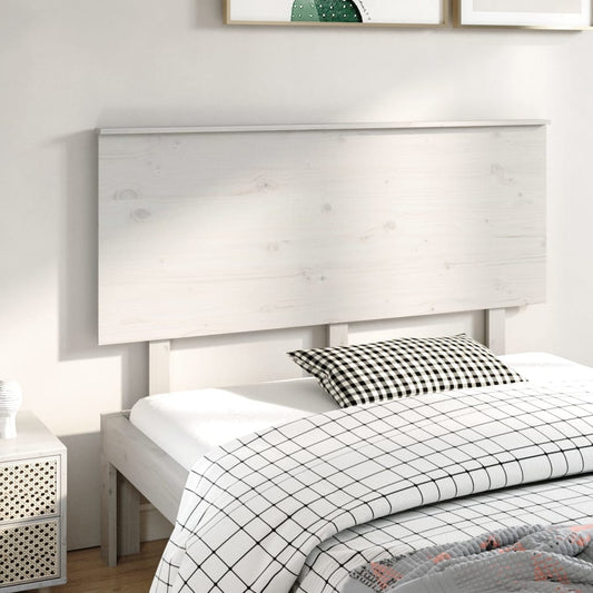 Solid Pine Bed Headboard, White, 144x6x82.5 cm - Elegant & Durable