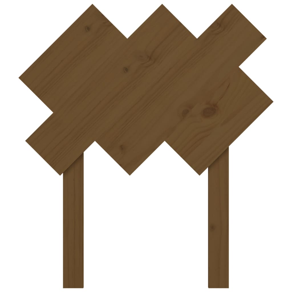 Solid Pine Bed Headboard, Honey Brown, 72.5x3x81 cm