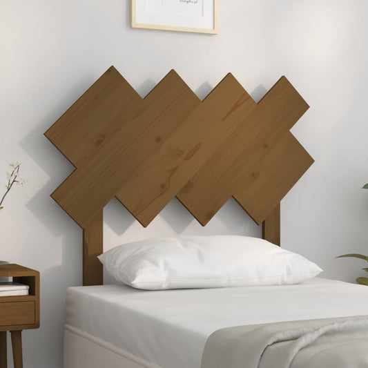 Solid Pine Wood Headboard, Honey Brown, 92x3x81 cm, Stylish & Durable